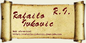 Rafailo Ivković vizit kartica